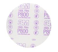 3M 00970 Hookit - Disco de película de acabado de grano P800 (6 pulgadas)