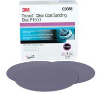 3M 02088 Trizact Hookit - Disco de lija (grano P1500, 6 pulgadas)