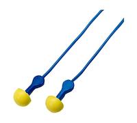 3M 247-311-1115 Safety E-A-R Express - Tapones para los oídos con cable, agarres de colores surtidos, paquete de 100 unidades