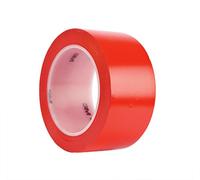 3M 471 Cinta de Marcación y Seguridad, 102 mm x 33 m, 8 unidades, Rojo