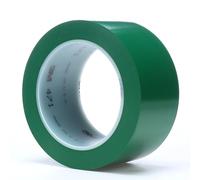 3M 471 Cinta de Marcación y Seguridad, 50 mm x 33 m, 24 unidades, Verde