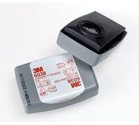 3M 6098 P3R - 2 filtros contra partículas de carbono adecuados para las máscaras de las series 6000 y 7000