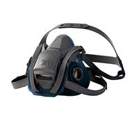 3M media máscara 6502QL (6500 QL) mediana silicona negra