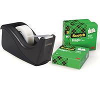Scotch Klebstoffe Dispensador de cinta C60-BK4 con 4 rollos Magic – Cinta adhesiva 33 m x 19 mm