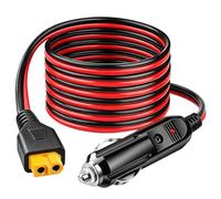 3M Cable de Extensión XT60 a Mechero Cargador de Coche para Ecoflow | Adaptador de Mechero a XT60 para EcoFlow Power Station Delta Pro River 2, BLUETTI Elite 200 100 V2 EB55, Anker SOLIX C100