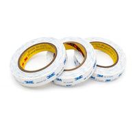 3M - Cinta adhesiva de doble cara 1600T extra fuerte de espuma de PE de 25 mm x 5 m | 3 rollos | Cinta de montaje impermeable para interiores y exteriores | para fijación de objetos y cuadros (3, 25