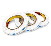 3M - Cinta adhesiva de doble cara 1600T extrafuerte de espuma de polietileno de 12 mm x 5 m, 3 rollos, cinta de montaje impermeable para interiores y exteriores, para fijación de objetos y cuadros (3