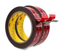 3M Cinta Adhesiva de Doble Cara Para Montaje 25 mm x 4,7 m Negro 2 Rollos