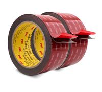 3M Cinta Adhesiva de Doble Cara Para Montaje 50 mm x 4,7 m Negro 2 Rollos