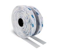 3M Cinta Doble Cara de Gancho y Bucle de 19MM x 6M Blanco