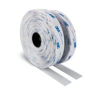 3M Cinta Doble Cara de Gancho y Bucle de 25MM x 6M Blanco