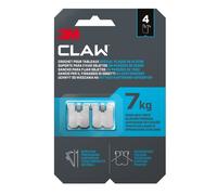 3m claw ganchos para colgar cuadros en paredes de yeso, 4 ganchos - so