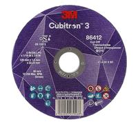 3M Cubitron 3 Disco de Corte, 86616, 60+, T41, 115 mm x 1 mm x 22.23 mm, EN
