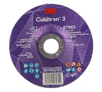 3M Cubitron 3 Disco de Corte, 87963, 36+, T42, 125 mm x 2.5 mm x 22.23 mm, EN, Paquete de 25 Unidades