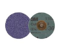 3M Cubitron 3 Roloc Disco de fibra 1182C, 80+, TR, Purple, 76 mm, 50/Carton