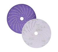 3M Cubitron II Hookit Clean Disco abrasivo de lijado 31484, 6 pulgadas, 400+ Grado, alto rendimiento, larga duración, patrón de múltiples agujeros, lijado de imprimación, 50 discoscaja