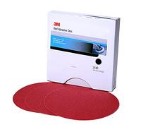 3M - Disco abrasivo Hookit con grano 40, de 127 mm, color rojo