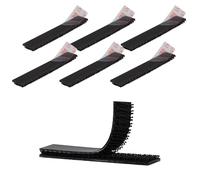 3M Dual Lock Cinta Adhesiva de Enclavamiento Resistente 1.27 cm x 7.62 cm | 6 Unidades, Color Negro con Cierre Resellable con Forma de Hongo y Cinta de Montaje para ez Pass en Interiores