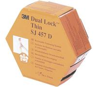 3M Dual Lock SJ457D Sistemas de Cierre Reposicionable, 25 mm x 10 m, 2.5 mm