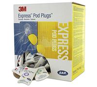 3M E-A-R Tapones semi-insertos Express EX-01-001 con cordón 28 dB, 100 pares