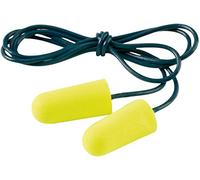 3M E-A-R Soft Yellow Neon Tapones para los oídos ES-01-005, 36 dB, con cable, Tapones de espuma con cordón de vinilo para una alta protección auditiva y comodidad, 1x 2000 pares