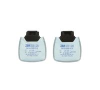 3M Filtro de partículas Secure Click, con protección adicional contra vapores orgánicos y gases ácidos por debajo del límite y hasta 10 veces el AGW, P2 R, D3128
