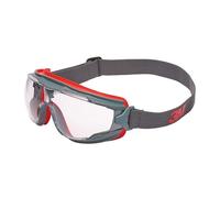 3M Gafas panorámicas GOGGLE GEAR 500 GG501SGAF – ventilación indirecta, rojo y negro, PC incoloro SCOTCHGARD