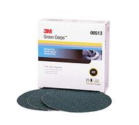 3M Green Corps Hookit Disc, 00513, 6 pulgadas, 60, 25 discos por caja