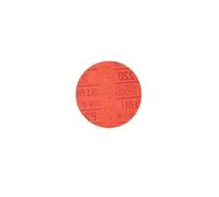 3M Hookit Disco abrasivo Rojo, 01297, 5 Pulgadas, Grano 220+ sin Agujeros, Paquete de 50 para Lijado automático, Lijado de imprimación, Lijado E-Coat