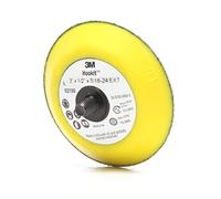 3M Hookit Disco Pad - Para discos de gancho y bucle - Uso con lijadoras orbitales aleatorias, lijadoras rotativas, amoladoras angulares - 3" x 1/2" x 5/16-24 externas - 2700