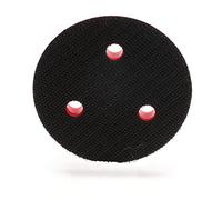 3M Hookit Plato Soporte de perfil bajo para discos multiagujero, 76 mm x 12.7 mm x 6mm, Rojo