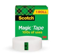 3M Magic Tape 810 - Cinta adhesiva (32,918 m, Transparente, 12,7 mm)