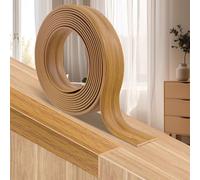 3M Marco decorativo de pared, marco de esquina, zócalo y perfil de esquina de PVC (autoadhesivo), fácil de colocar y duradero, protección de bordes para paredes, suelos, muebles (roble amarillo, 4 cm)