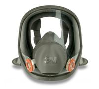 3M Máscara completa Serie 6000 – Protección respiratoria reutilizable sin filtro Negro L