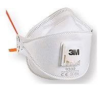 3M Mascarilla Autofiltrante 9332+ FFP3 con Válvula (Pack de 10)