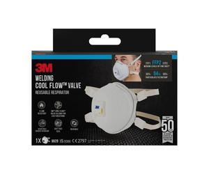 3m mascarilla para particulas ffp2 - con valvula - especial soldadura