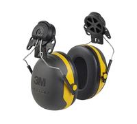 3M PELTOR Orejeras, Amarillo, Montadas en casco, 30 dB, X2P3 | 1 Orejera/Caja