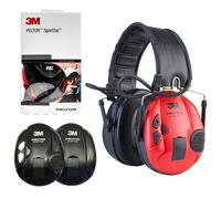 3M Peltor Protectores auditivos SportTac Tir – 26 dB, plegables, negro