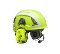 3M PELTOR WS ProTac XPI - Auriculares Bluetooth dependientes del nivel, amarillo, casco duro adjunto, MT15H7P3EWS6