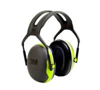 3M PELTOR X4A Orejeras de Protección Auditiva con Diadema, Verde/Negro