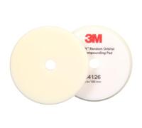 3M Perfect-It Boina Blanca de Pulido de Espuma Rotorbital, 150 mm, Blanca, 34126, 2 Almohadillas por Paquete