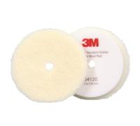 3M Perfect-It Boina de Lana de Pulido Rotorbital, 130 mm, Blanca, 34120, 2 Almohadillas por Paquete