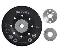3M Plato de Apoyo para discos de fibra, M14, 125 mm, 10 unidades), Negro