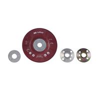 3M Plato HP estriado, 115 mm, Rojo, 64860