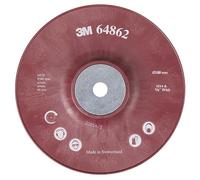 3M Plato soporte acanalado de alto rendimiento 180 mm Rojo
