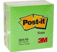 3m post-it 2028-nb cube note, tonos verdes arcoíris, 450 hojas, 76 x