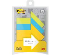 3M Post-it SSS-YA Notas adhesivas fuertes, diseño de silueta, hortensias 69 x 69 mm, 30 hojas x 3 blocs