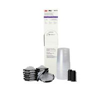 3M PPS 2.0, 26173, Kit de Recarga de Sistema de Pistola de Pintura, 12 Tapas Desechables, Forros, 16 Tapones de Sellado, estándar, Filtro de 625 g, 200 micras, vehículos, Muebles, hogar, Transparente