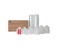 3M PPS (Serie original) Kit de tapas y forros para pistola de pintura en aerosol, 16000, estándar, filtro de 22 onzas, 200 micras, uso con pistola de pintura para automóviles, muebles, hogar, 50 tapas
