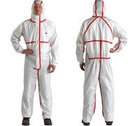 3M Prenda de protección 4565, blanco + rojo, Tipo 4/5/6, 3XL | 1 por paquete